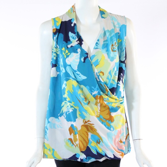 CAbi Tops - CAbi Multi Colored Sleeveless Blouse - Medium 741